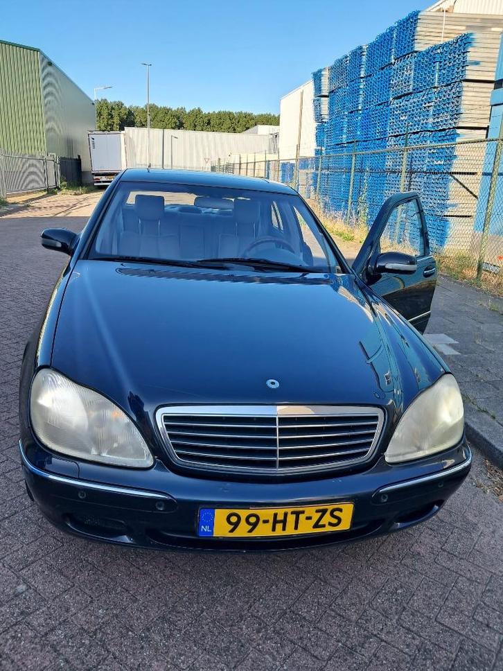 Mercedes-Benz S-Klasse 4.3 S430 AUT 2002 Zwart, Auto's, Mercedes-Benz, Particulier, S-Klasse, ABS, Adaptive Cruise Control, Airbags