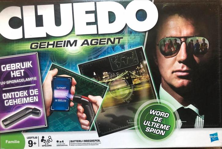 Cluedo Geheim Agent - Bordspel, Hobby en Vrije tijd, Gezelschapsspellen | Bordspellen, Zo goed als nieuw, Drie of vier spelers