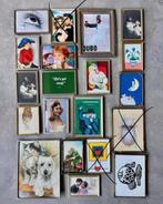 Fotolijst Lijstje Jyden antiek bol glas zilverkleur vintage, Antiek en Kunst, Ophalen of Verzenden