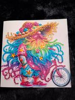 Diamond Painting Kaart - Kabouter met Fiets, Ophalen of Verzenden, Nieuw