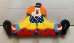 Houten Clown kapstok kinderkamer met 3 haakjes - vintage, Ophalen of Verzenden, Zo goed als nieuw, Kapstokje