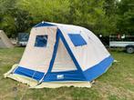 Tent vier personen Arkansas Vrijbuiter blauw/zand, Ophalen of Verzenden, Gebruikt, Tot en met 4