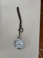 Zilverkleurig zakhorloge met ketting, Zakhorloge, Met ketting, Onbekend, Zilver