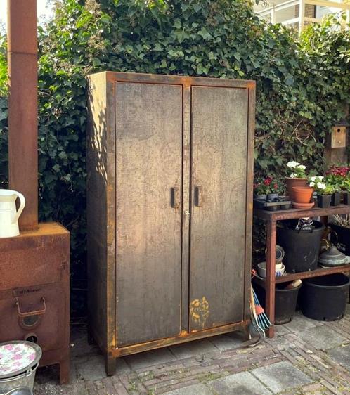 Cortenstaal tuinkast, kast, opslagkast, lockerkast, Huis en Inrichting, Kasten | Lockerkasten, Nieuw, Ophalen of Verzenden