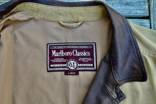 Vintage heren jas maat L Marlborough Classics, Kleding | Heren, Jassen | Zomer, Zo goed als nieuw, Maat 52/54 (L), Bruin, Ophalen of Verzenden