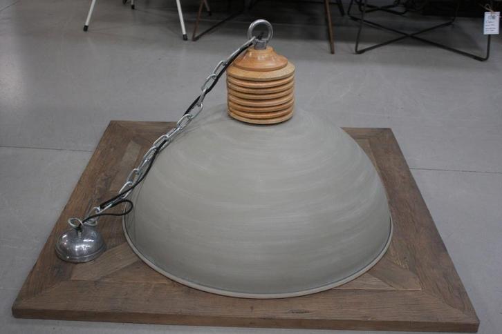 Grote ronde hanglamp AVERY Light & Living metaal hout Ø70, Huis en Inrichting, Lampen | Hanglampen, Zo goed als nieuw, Minder dan 50 cm