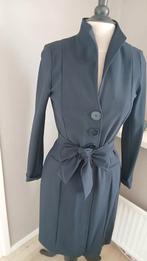 Moq lange blazer marine, heel stijlvol maat 38., Ophalen of Verzenden, Zo goed als nieuw, Maat 38/40 (M), Blauw