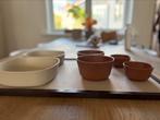 Camping of picknick servies diepe salade borden en 4 kommen, Ophalen, Zo goed als nieuw