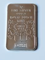 1 gram zilver baartje royal dutch mint kk  f.3.1, Ophalen of Verzenden, Zilver