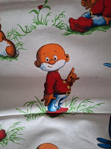 Vintage gordijnstof Paulus de boskabouter beschikbaar voor biedingen