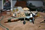 Diorama met een Messerschmitt Bf109 schaal 1:48, Hobby en Vrije tijd, Modelbouw | Figuren en Diorama's, 1:35 tot 1:50, Ophalen of Verzenden