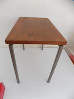 Vintage bijzettafel plantentafel retro teak zwevend blad, Ophalen of Verzenden, Gebruikt