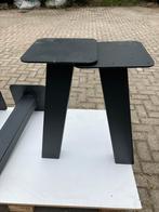 Tafelpoten  Zwart, Ophalen of Verzenden, Gebruikt, Vierkant, Staal