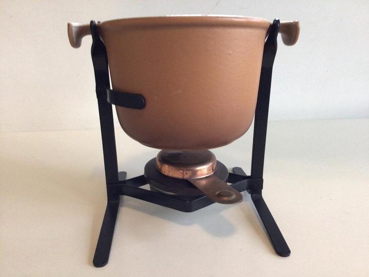 Vintage fondueset Enzo Mari voor Le Creuset, Antiek en Kunst, Kunst | Designobjecten, Ophalen of Verzenden