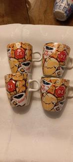 4 Douwe Egberts mokjes Royal Raja zullen we een bakkie doen, Huis en Inrichting, Ophalen of Verzenden, Zo goed als nieuw, Overige stijlen