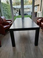 Eettafel + 6 stoelen op wielen, Ophalen, Gebruikt, 200 cm of meer, 50 tot 100 cm