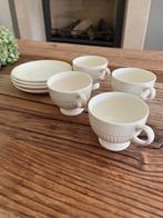 Theekop en schotel Wedgwood Edme 4x, Ophalen, Zo goed als nieuw, Wedgwood, Kop(pen) en/of Schotel(s)