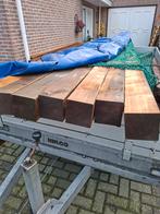 Palen gewolmaniseerd grenen14x14 cm geschaafd luxe balken, Tuin en Terras, Palen, Balken en Planken, Ophalen