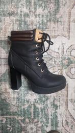 Zwarte Laarsjes met Hak - Maat 39, Kleding | Dames, Hoge laarzen, Zwart, Ophalen of Verzenden, Onbekend