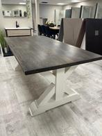 Eiken eettafel 100x200cm met massief eiken klooster poten, Huis en Inrichting, Eikenhout, 200 cm of meer, Zo goed als nieuw, Vijf personen of meer
