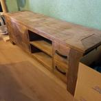 TV Meubel, Ophalen, Rustiek,, 150 tot 200 cm, Eikenhout