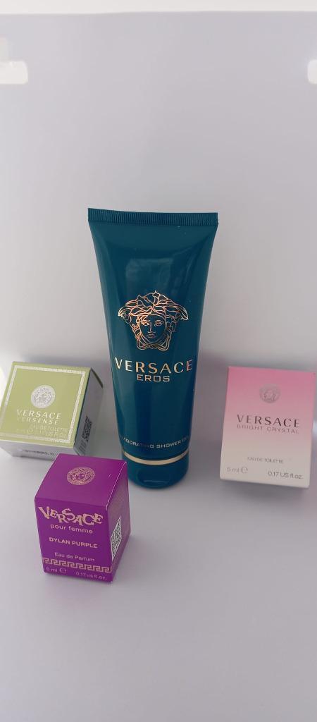 Versace Set – Eros Shower Gel + 3 minis (5 ml), Sieraden, Tassen en Uiterlijk, Uiterlijk | Parfum, Nieuw, Verzenden
