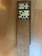 Vintage Domino Set in Houten Doos, Een of twee spelers, Ophalen of Verzenden, Gebruikt, Reisspel