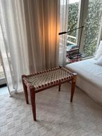 Houten bankje met handgeknoopte zitting H&M Home, Minder dan 50 cm, 50 tot 75 cm, Ophalen of Verzenden, Zo goed als nieuw