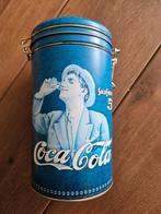 Coca-Cola blauw blik voor koekjes snoepjes thee etc, Ophalen of Verzenden, Gebruikt, Overige, Overige merken