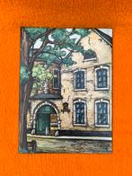 Vintage Geëmailleerde koperen plaat Wolterman’s Emaillekunst, Ophalen of Verzenden