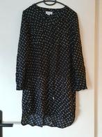 Zwarte Cotton Club jurk met veren, maat S, Zwart, Ophalen of Verzenden, Zo goed als nieuw, Maat 36 (S)