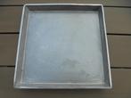 O78 Grijs ijzeren plateau, Huis en Inrichting, Ophalen of Verzenden, Zo goed als nieuw, Vierkant, Metaal