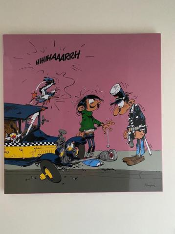 Guust Flater Geëmailleerde plaat 80x80 cm beperkte oplage beschikbaar voor biedingen