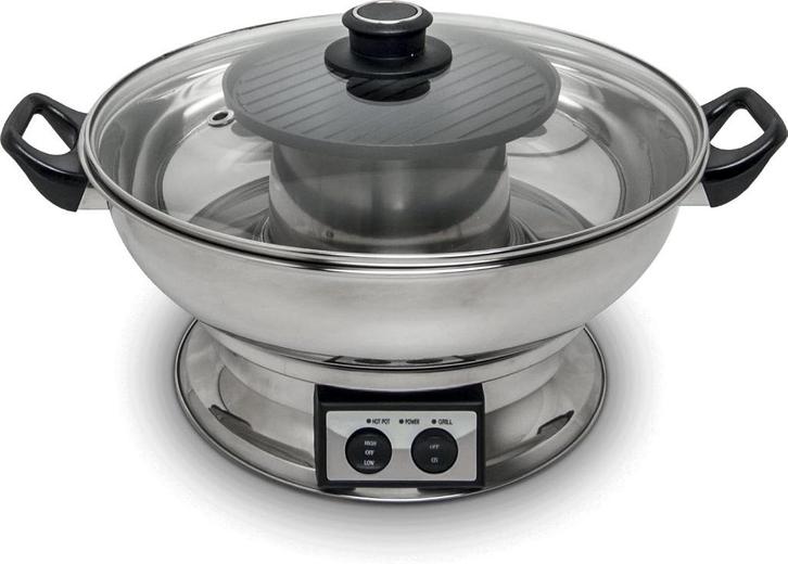 Remo - Elektrische fonduepan - fonduepan met grillplaat new, Witgoed en Apparatuur, Fonduesets, Nieuw, Fonduepan, Elektrisch, Verzenden