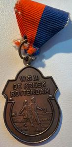 Oude W.S.V. De Kreek Rotterdam Medaille, Ophalen of Verzenden, Overige materialen, Nederland