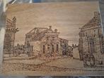 Uniek handgemaakt kunstwerk op hout”, Antiek en Kunst, Ophalen of Verzenden