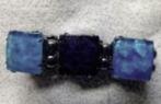 Blauwe armband met elastiek; blauwe stenen; Witteveen, Sieraden, Tassen en Uiterlijk, Ophalen of Verzenden, Zo goed als nieuw