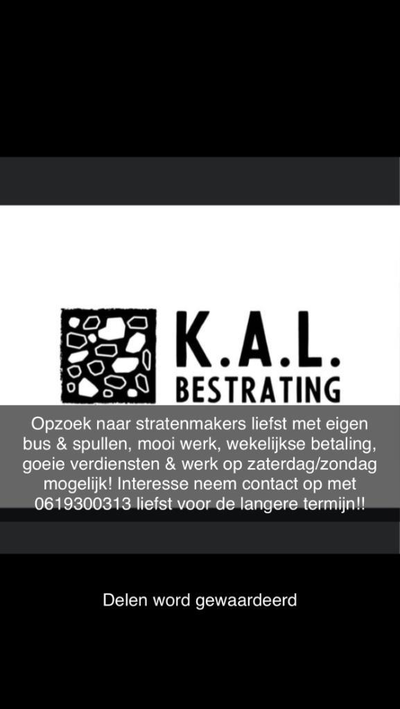 Serieuze Stratenmakers/oppermannen gezocht langere termijn!, Diensten en Vakmensen, Tuinmannen en Stratenmakers, Bestrating, Hekwerk of Schuttingen