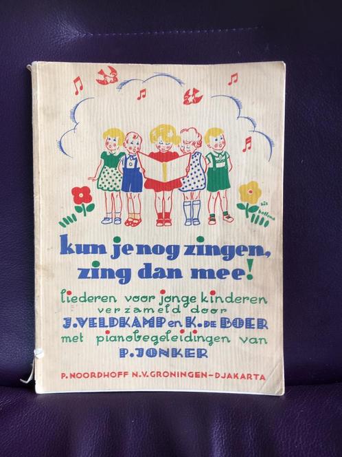 J Veldkamp Kun je nog zingen zing dan mee 49 schoolliederen, Boeken, Muziek, Gelezen, Algemeen, Ophalen of Verzenden