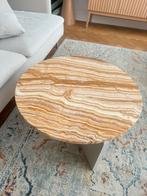 Marmer salontafel, 50 tot 100 cm, Verzenden, Zo goed als nieuw, Minder dan 50 cm