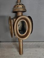 Te Koop: koperkleurige Koetslamp, Antiek en Kunst, Antiek | Lampen, Ophalen