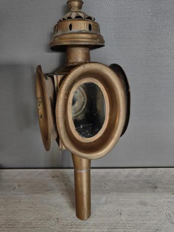Te Koop: koperkleurige Koetslamp beschikbaar voor biedingen