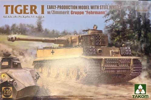 Coelianmodels, Takom, 2202, Tiger I Fehrmann, 1/35, € 44,99, Hobby en Vrije tijd, Modelbouw | Auto's en Voertuigen, Nieuw, Tank