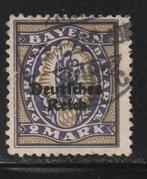 Duitsland 1920 - Beieren met zwarte opdruk, Ophalen of Verzenden, Overige periodes, Gestempeld