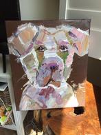 hond op canvas,honden schilderij,bully,hond boxer, Antiek en Kunst, Ophalen