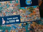 Jan v Haasteren 2x1000, muziekwinkel, vakantiekriebels, Ophalen of Verzenden, 500 t/m 1500 stukjes, Zo goed als nieuw