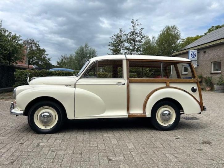 Morris Minor Traveller 1962, Auto's, Oldtimers, Particulier, Overige merken, Benzine, Stationwagon, Handgeschakeld, Wit, Overige kleuren