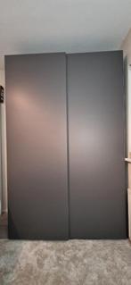 PAX / HASVIK Kledingkast, donkergrijs, 150x66x236, Ophalen, Overige materialen, 200 cm of meer, 150 tot 200 cm