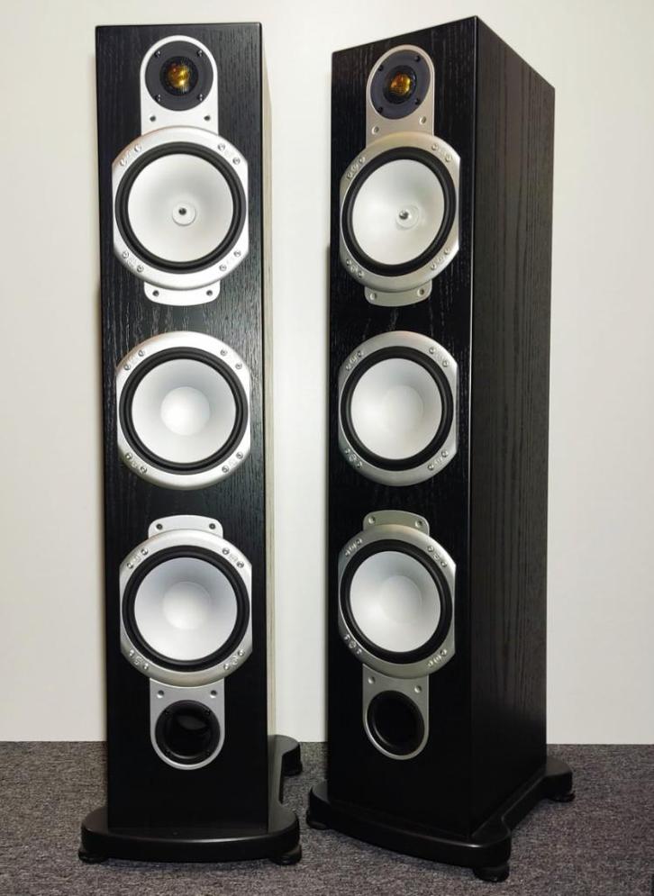 Monitor Audio Silver RS8 Black Oak., Audio, Tv en Foto, Luidsprekers, Zo goed als nieuw, Front, Rear of Stereo speakers, 60 tot 120 watt