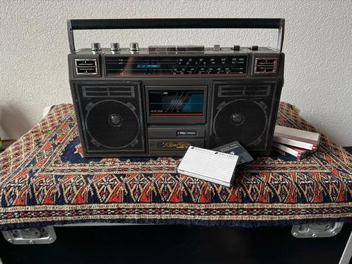 Vintage Supertech Radio Cassette Recorder, Audio, Tv en Foto, Radio's, Gebruikt, Radio, Ophalen of Verzenden